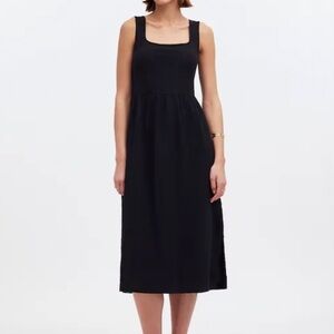 Madewell womens blue knit tank sleeveless midi dress L NWT